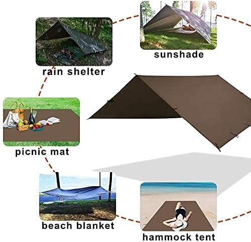 KALINCO 10X16.5FT Tent Tarp, Picnic Mat Camping Tarp Tent Hammock Tarp, pu Waterproof Camping tarp Tent Rain Fly Picnic Mat Survival Shelter Sunshade - Image 5